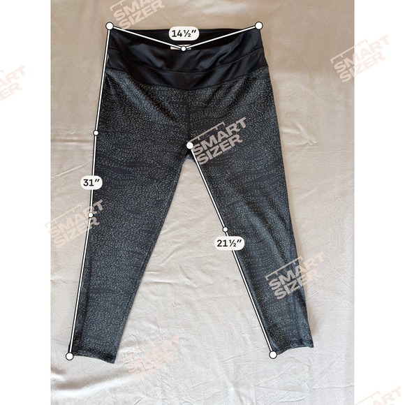 Columbia Womens Black Gray Dash Print Cropped Leggings Activewear Size S Small - Picture 5 of 9